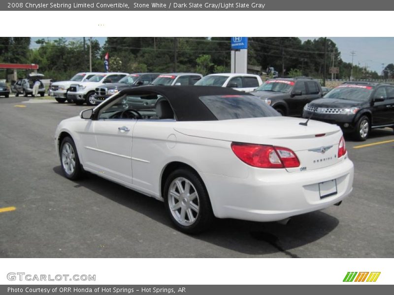Stone White / Dark Slate Gray/Light Slate Gray 2008 Chrysler Sebring Limited Convertible