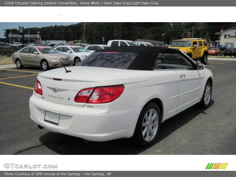 Stone White / Dark Slate Gray/Light Slate Gray 2008 Chrysler Sebring Limited Convertible