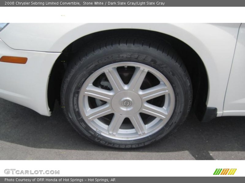 Stone White / Dark Slate Gray/Light Slate Gray 2008 Chrysler Sebring Limited Convertible