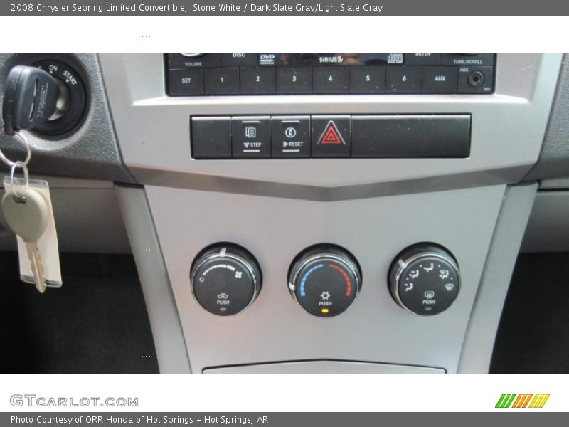 Stone White / Dark Slate Gray/Light Slate Gray 2008 Chrysler Sebring Limited Convertible