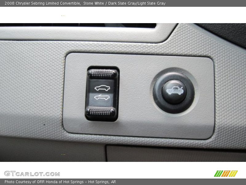Stone White / Dark Slate Gray/Light Slate Gray 2008 Chrysler Sebring Limited Convertible