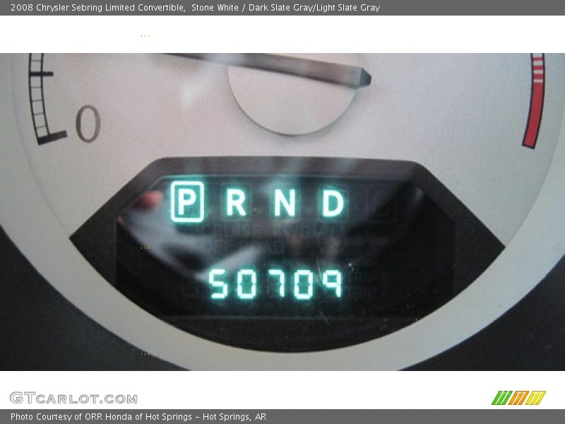 Stone White / Dark Slate Gray/Light Slate Gray 2008 Chrysler Sebring Limited Convertible