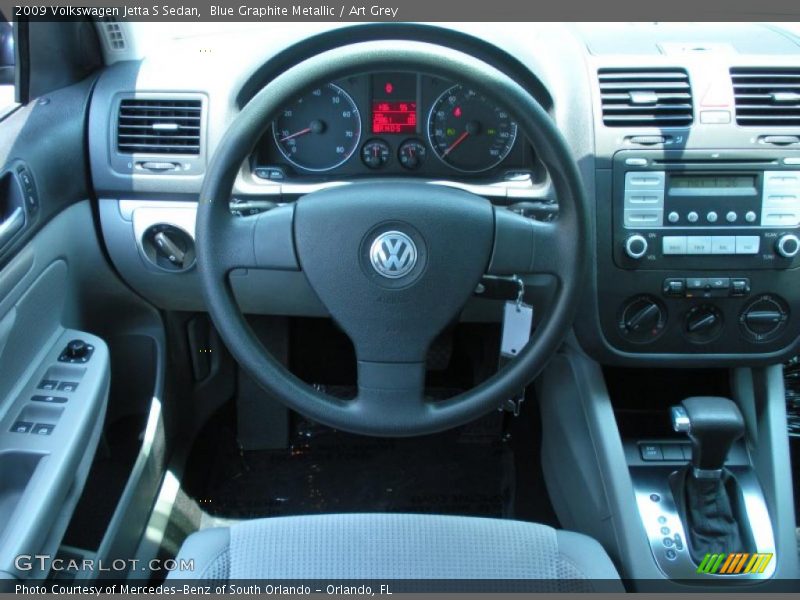 Blue Graphite Metallic / Art Grey 2009 Volkswagen Jetta S Sedan