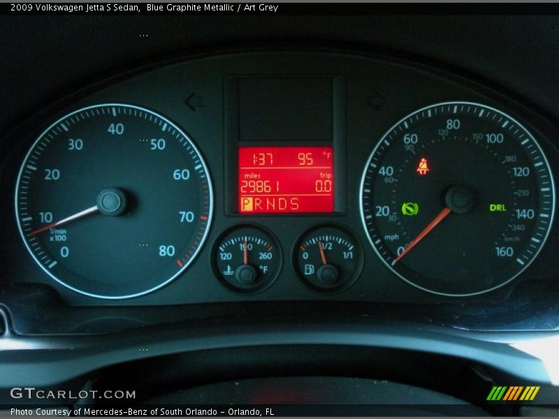Blue Graphite Metallic / Art Grey 2009 Volkswagen Jetta S Sedan