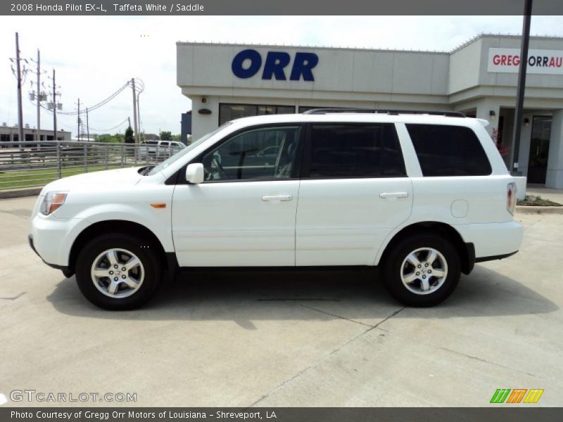 Taffeta White / Saddle 2008 Honda Pilot EX-L