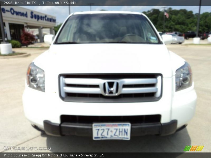 Taffeta White / Saddle 2008 Honda Pilot EX-L