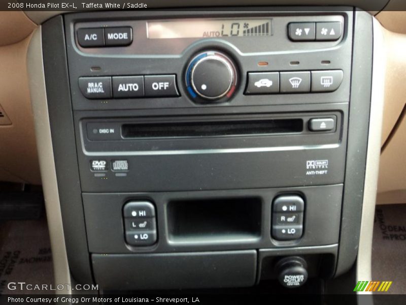 Taffeta White / Saddle 2008 Honda Pilot EX-L