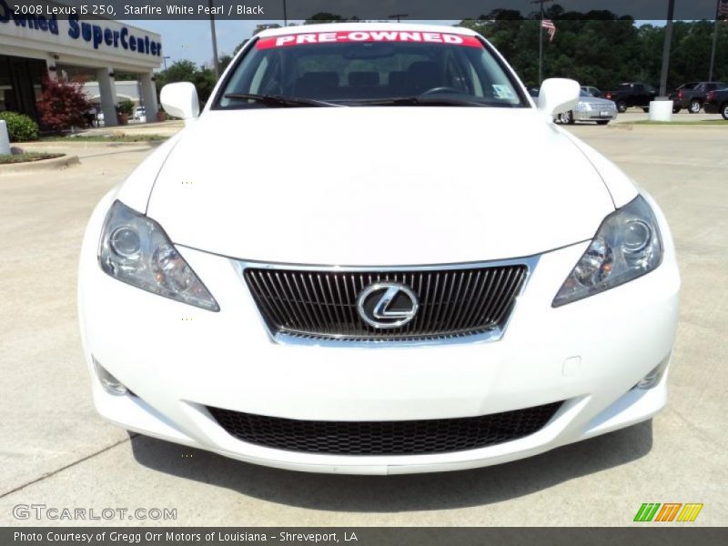 Starfire White Pearl / Black 2008 Lexus IS 250