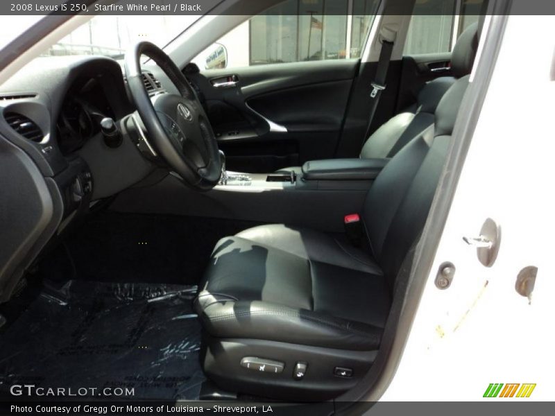 Starfire White Pearl / Black 2008 Lexus IS 250