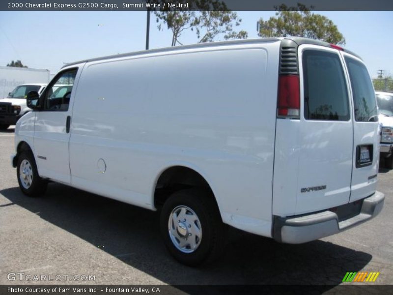 Summit White / Neutral 2000 Chevrolet Express G2500 Cargo