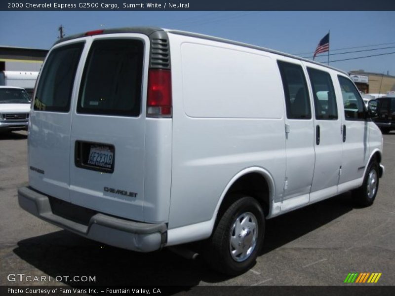 Summit White / Neutral 2000 Chevrolet Express G2500 Cargo