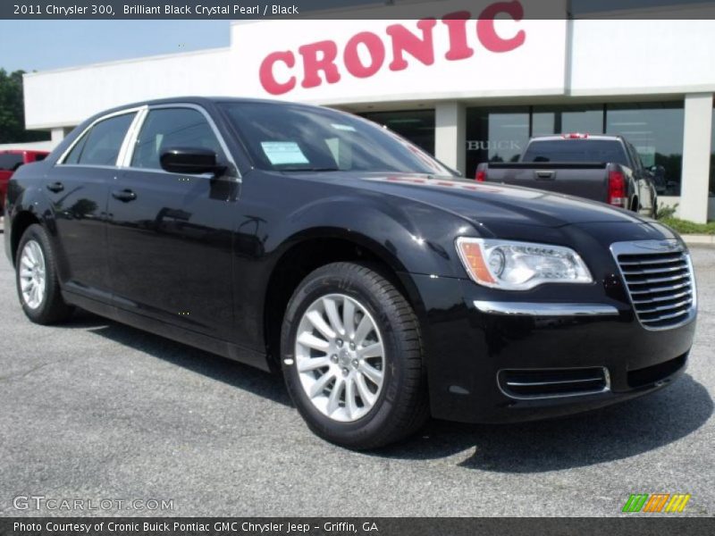 Brilliant Black Crystal Pearl / Black 2011 Chrysler 300