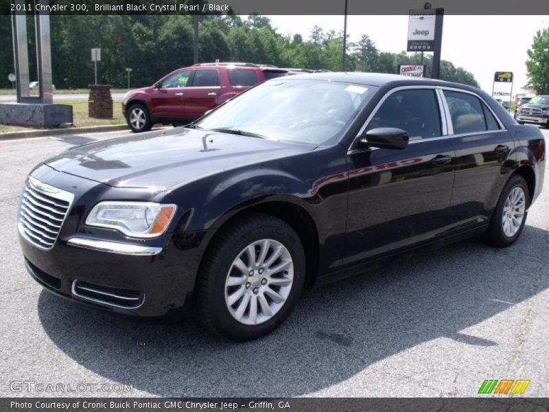 Brilliant Black Crystal Pearl / Black 2011 Chrysler 300