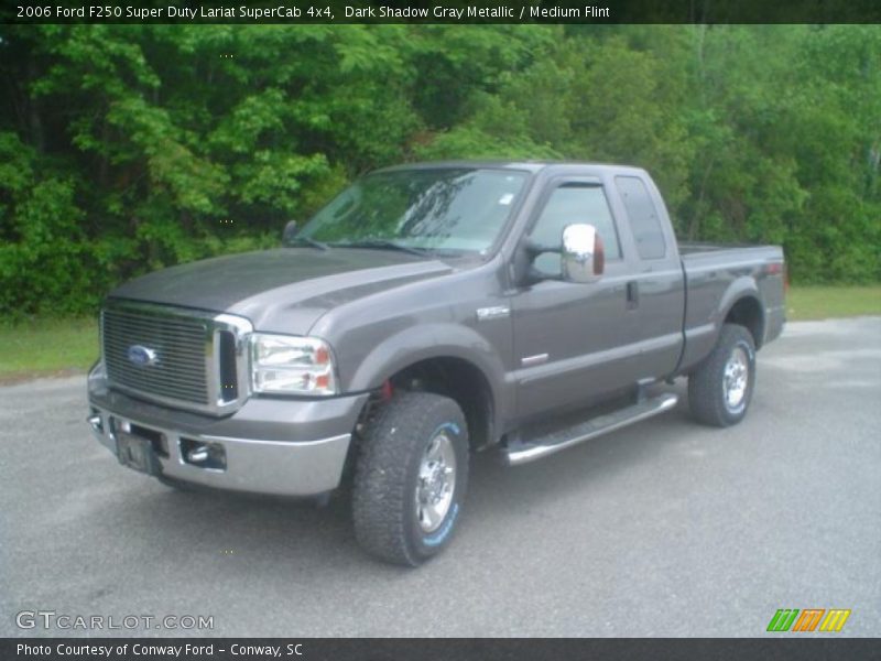 Dark Shadow Gray Metallic / Medium Flint 2006 Ford F250 Super Duty Lariat SuperCab 4x4
