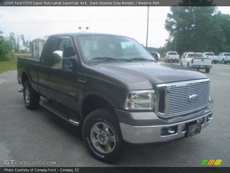 Dark Shadow Gray Metallic / Medium Flint 2006 Ford F250 Super Duty Lariat SuperCab 4x4