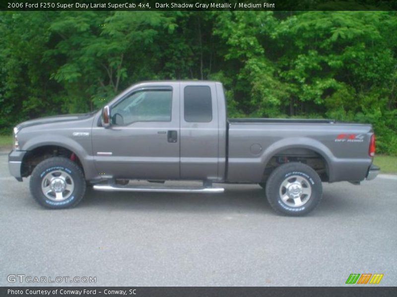 Dark Shadow Gray Metallic / Medium Flint 2006 Ford F250 Super Duty Lariat SuperCab 4x4