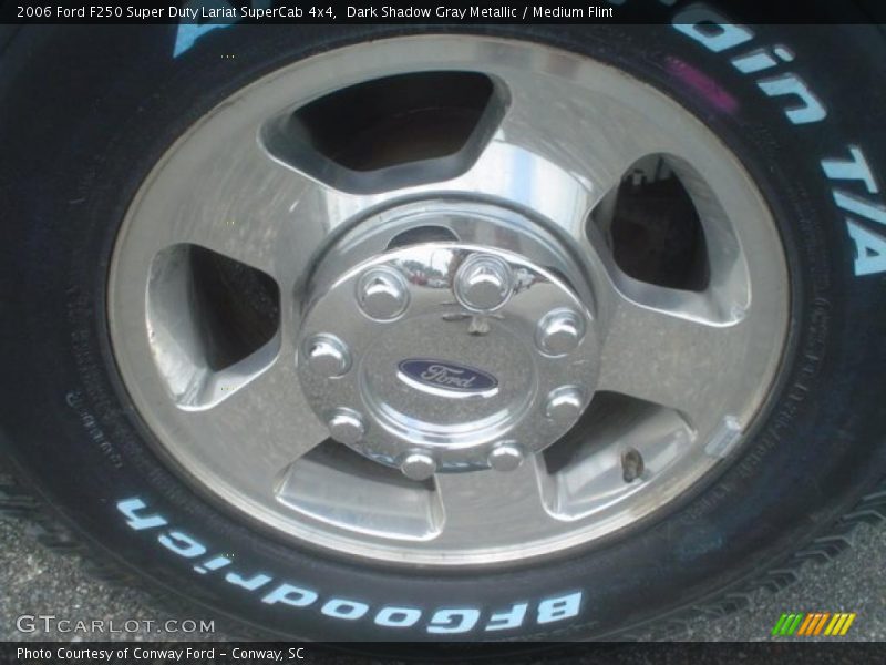 Dark Shadow Gray Metallic / Medium Flint 2006 Ford F250 Super Duty Lariat SuperCab 4x4