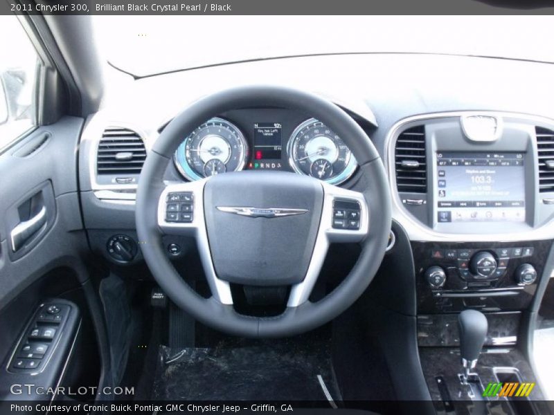Brilliant Black Crystal Pearl / Black 2011 Chrysler 300