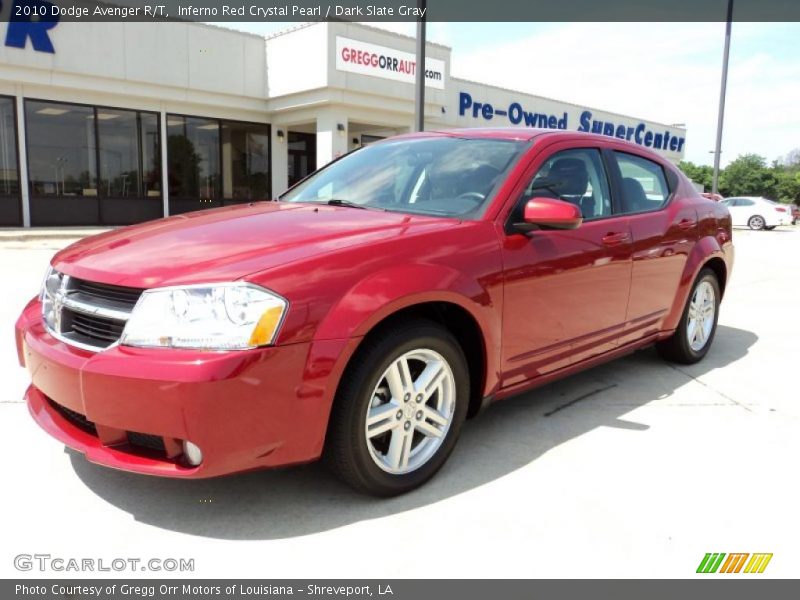 Inferno Red Crystal Pearl / Dark Slate Gray 2010 Dodge Avenger R/T