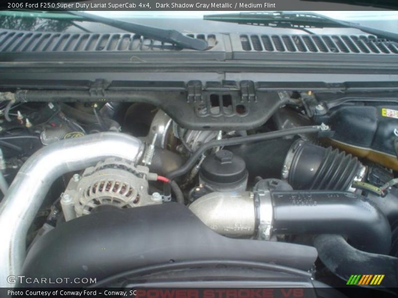 Dark Shadow Gray Metallic / Medium Flint 2006 Ford F250 Super Duty Lariat SuperCab 4x4