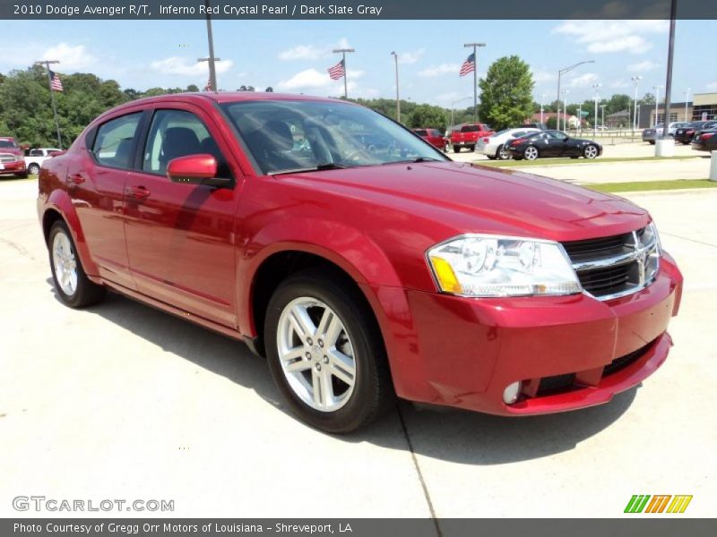 Inferno Red Crystal Pearl / Dark Slate Gray 2010 Dodge Avenger R/T
