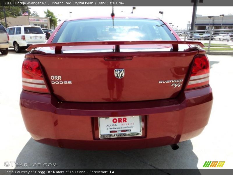 Inferno Red Crystal Pearl / Dark Slate Gray 2010 Dodge Avenger R/T