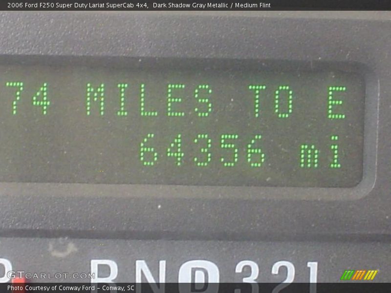 Dark Shadow Gray Metallic / Medium Flint 2006 Ford F250 Super Duty Lariat SuperCab 4x4