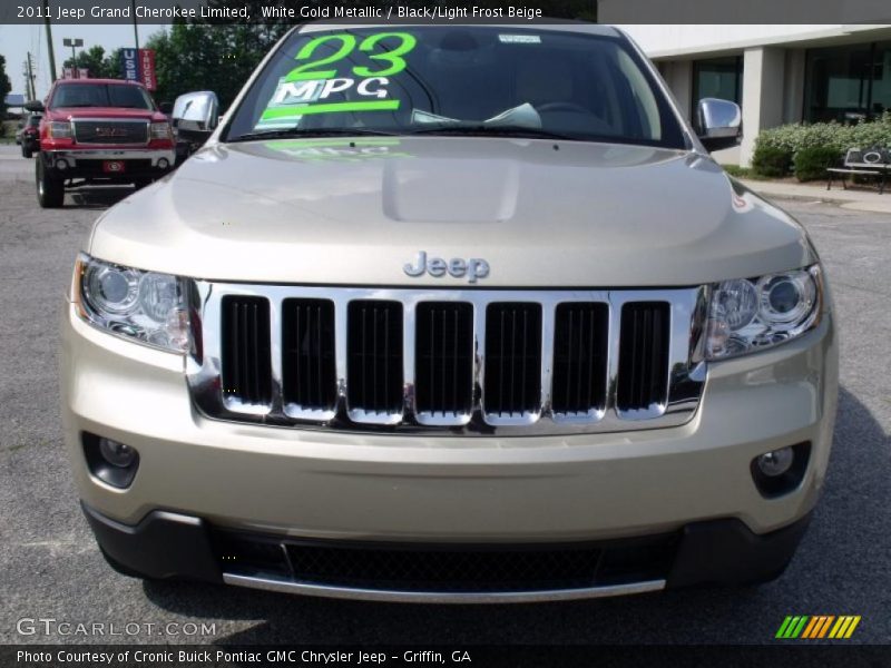 White Gold Metallic / Black/Light Frost Beige 2011 Jeep Grand Cherokee Limited