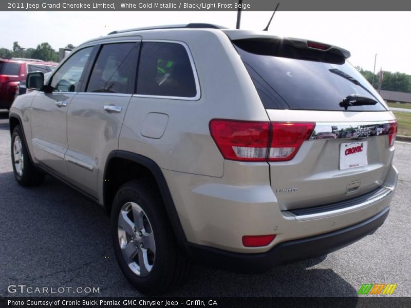 White Gold Metallic / Black/Light Frost Beige 2011 Jeep Grand Cherokee Limited