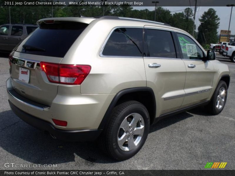 White Gold Metallic / Black/Light Frost Beige 2011 Jeep Grand Cherokee Limited
