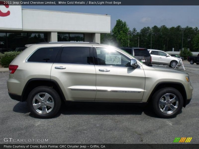 White Gold Metallic / Black/Light Frost Beige 2011 Jeep Grand Cherokee Limited