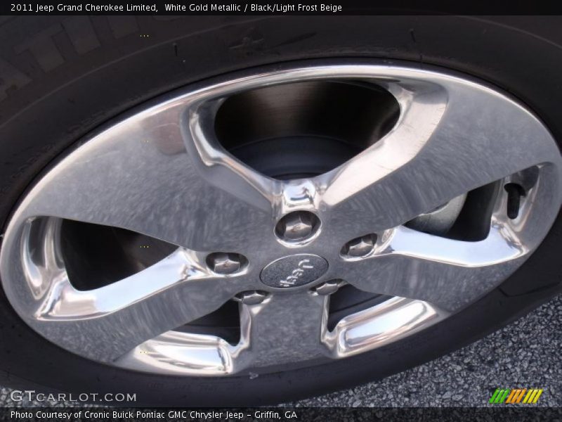 White Gold Metallic / Black/Light Frost Beige 2011 Jeep Grand Cherokee Limited