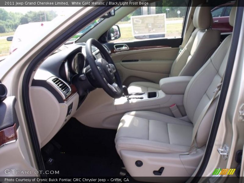 White Gold Metallic / Black/Light Frost Beige 2011 Jeep Grand Cherokee Limited
