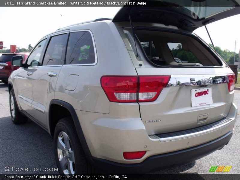 White Gold Metallic / Black/Light Frost Beige 2011 Jeep Grand Cherokee Limited
