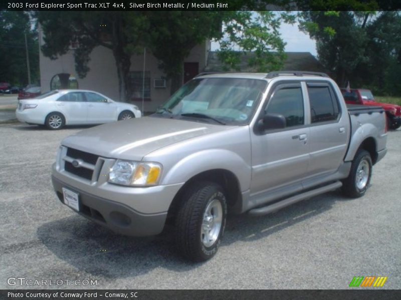 Silver Birch Metallic / Medium Flint 2003 Ford Explorer Sport Trac XLT 4x4