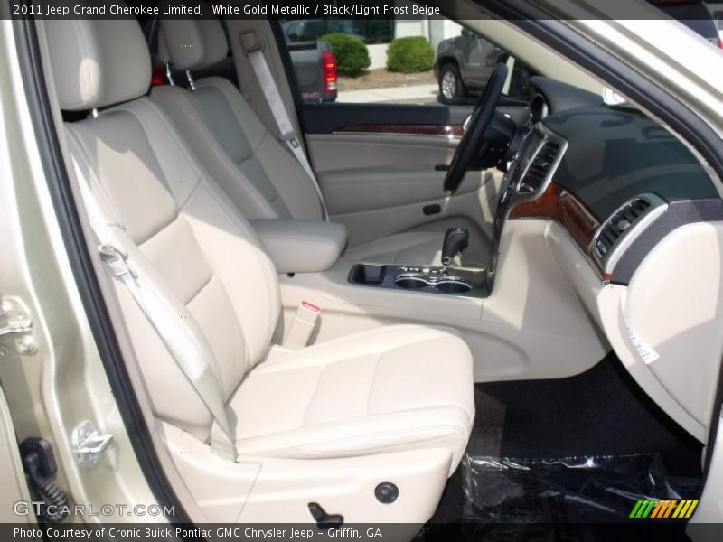 White Gold Metallic / Black/Light Frost Beige 2011 Jeep Grand Cherokee Limited