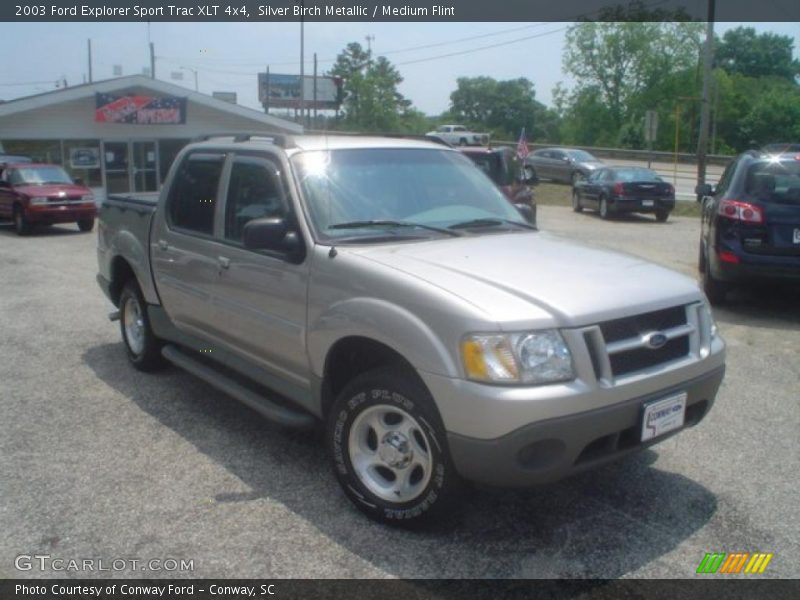 Silver Birch Metallic / Medium Flint 2003 Ford Explorer Sport Trac XLT 4x4