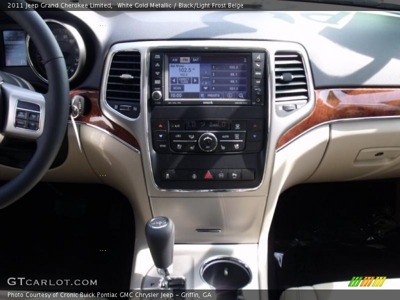 White Gold Metallic / Black/Light Frost Beige 2011 Jeep Grand Cherokee Limited