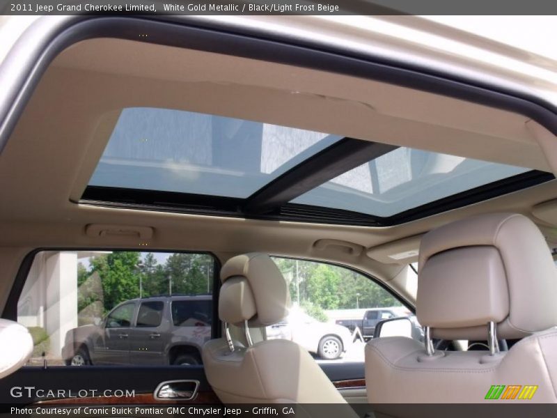 White Gold Metallic / Black/Light Frost Beige 2011 Jeep Grand Cherokee Limited