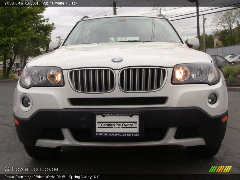 Alpine White / Black 2008 BMW X3 3.0si