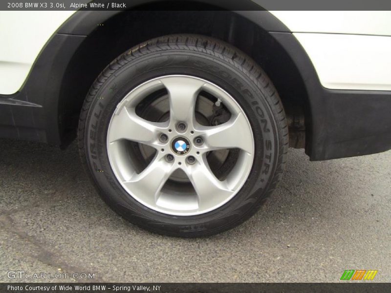 Alpine White / Black 2008 BMW X3 3.0si