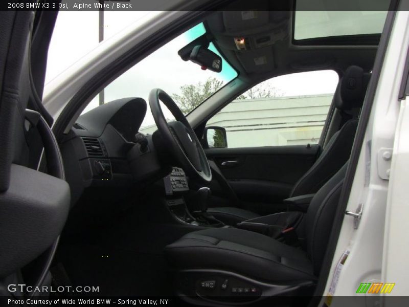 Alpine White / Black 2008 BMW X3 3.0si