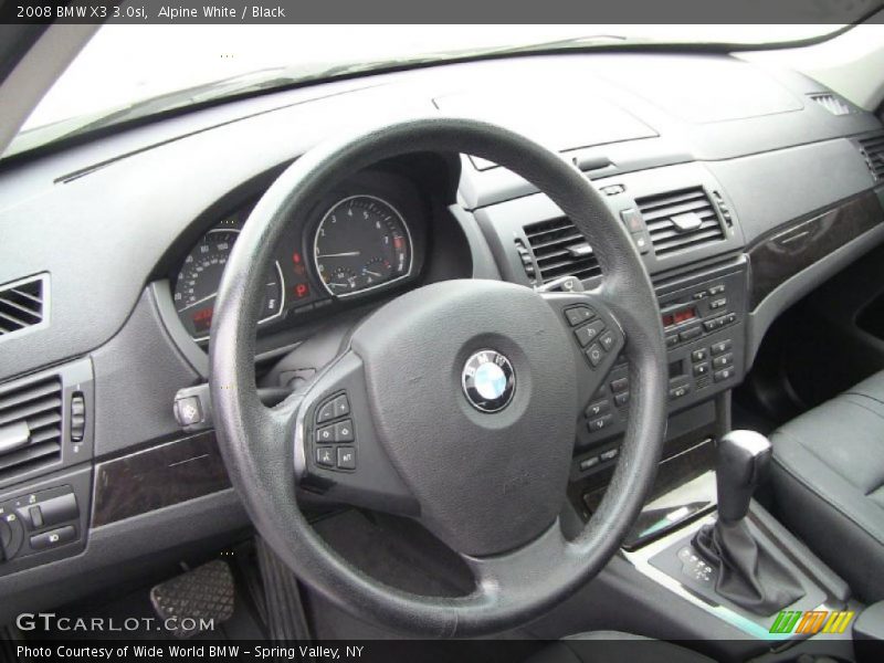 Alpine White / Black 2008 BMW X3 3.0si