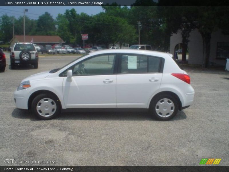 Fresh Powder / Beige 2009 Nissan Versa 1.8 S Hatchback