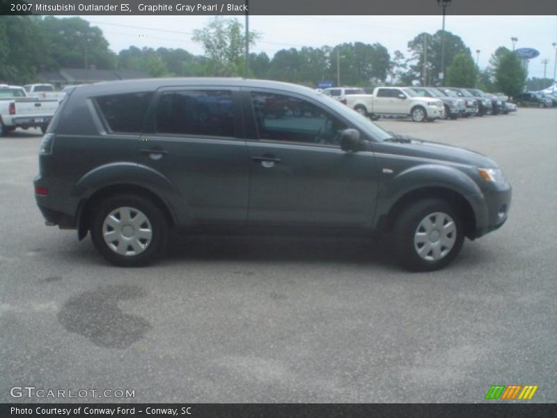 Graphite Gray Pearl / Black 2007 Mitsubishi Outlander ES