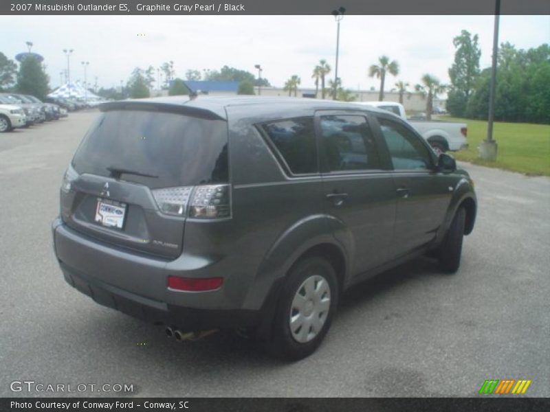 Graphite Gray Pearl / Black 2007 Mitsubishi Outlander ES