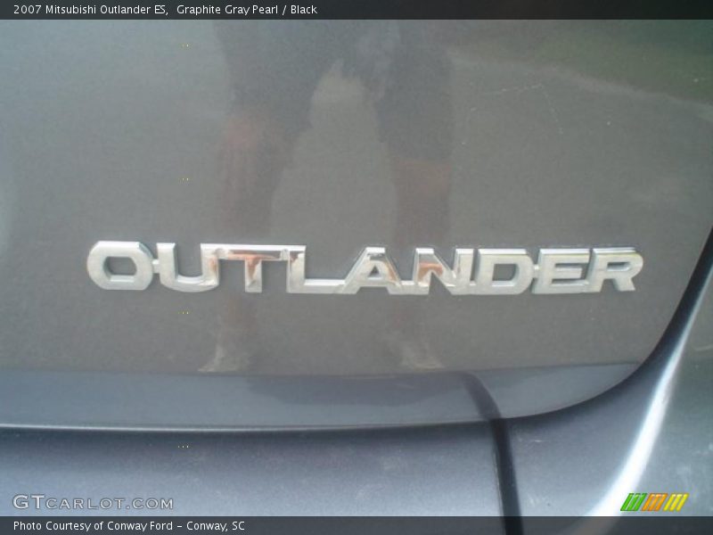 Graphite Gray Pearl / Black 2007 Mitsubishi Outlander ES