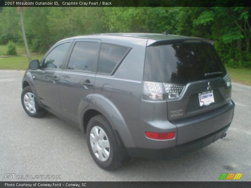 Graphite Gray Pearl / Black 2007 Mitsubishi Outlander ES
