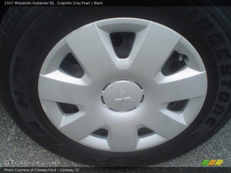 Graphite Gray Pearl / Black 2007 Mitsubishi Outlander ES