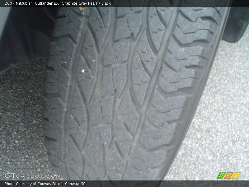 Graphite Gray Pearl / Black 2007 Mitsubishi Outlander ES